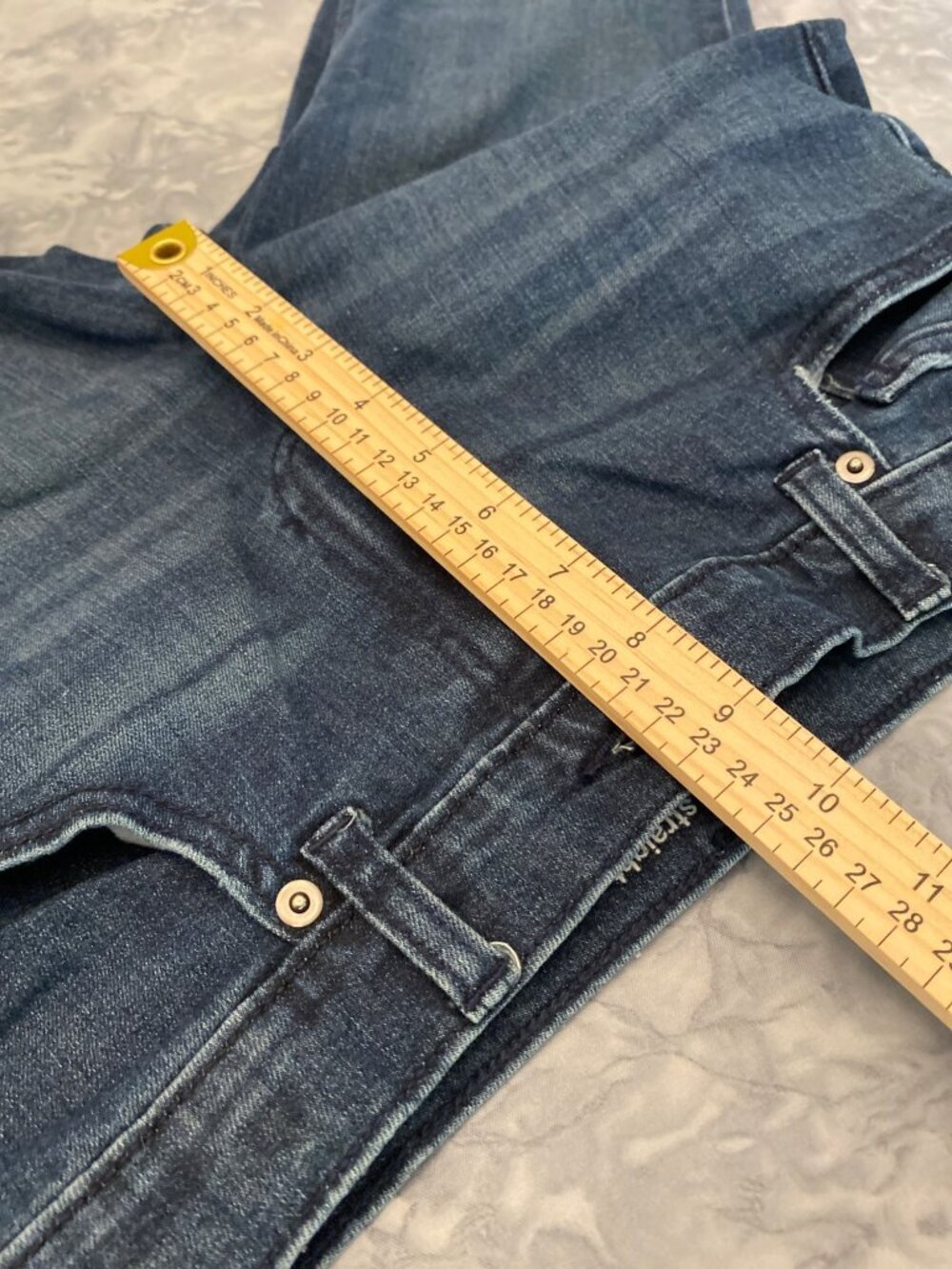Wonder Nation Girls Size 14 Straight Leg Jeans Blue Denim 27x25.5 - Picture 6 of 7